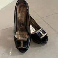 کفش چرم مجلسی پاشنه بلند