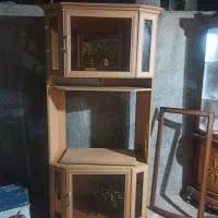کمد ویترینی و زیر تلویزیونی کارکرده ولی سالم