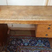 میز تحریر تمام چوب + پاتختی ۳ کشو فروش تکی یا یکجا