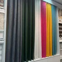 پرده پانچی آماده مخمل