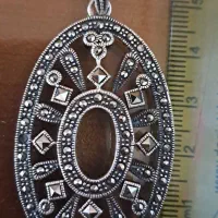 گردنی نقره سیاه قلم