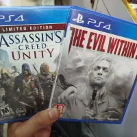 دیسک بازی evil within 2 و assassins creed unity