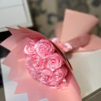 دسته گل روبانی
