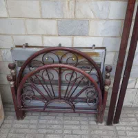 تخت یکنفره فرفورژه همراه با تشک