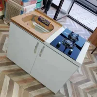 کابینت زیر سینک و سینک گاز 2شعله