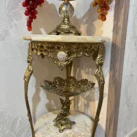 میز تلفن کشکول شیرینی خوری برنز