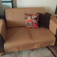 رومبلی نسکافه ای رنگ ۷ نفره از پارچه ضخیم جودون