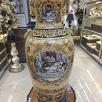 گلدان چینی کنارسالنی 60 سانتی