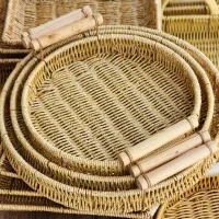 سینی حصیری 3تایی