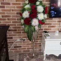 گلدان به همراه گل مجلسی و شیک