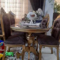 میزغذا خوری  ۶ نفره سلطنتی چوبی