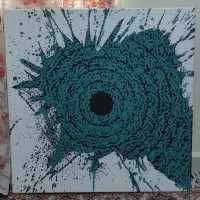 تابلو کالیگرافی کار شده با رنگ اکریلیک