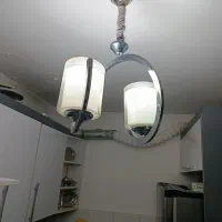 لوستر پنج شاخه تابلو آیینه ای