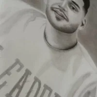 نقاشی چهره  سیاهقلم
