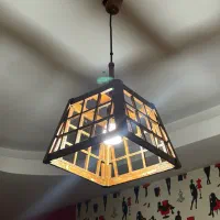 لوستر چوبی