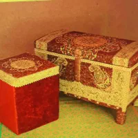 صندوقچه سنتی . صندوق ترمه
