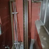 دو عدد چوب پرده به همراه کتیبه