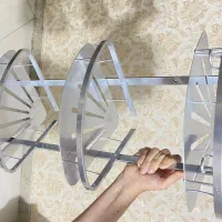 شلف سه طبقه با جا صابونی آلومینیومی ضدزنگ