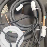 لوله مسی کولر گازی 24 هزار ب همراه 20 مترسیم‌برق