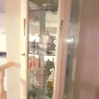 بوفه چوبی سفید جنس چوبی در حد نو
