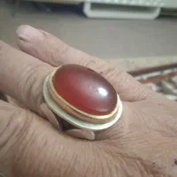 انگشتر دست ساز قدیمی استاد مهدی سنگ زیبا و قیمتی