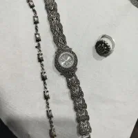 نقره ۹۲۵ ست ساعت انگشتر و یک دستبند