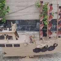 کشتی چوبی (ماکت)