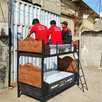 دوطبقه وکیوم ستون فلز کفی فنس تحمل وزن 150کیلو