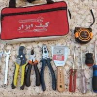 تعدادی ابزار تقریبا نو.کار نکرده،سالم و کیف ابزار