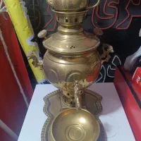 سرویس  کامل سماور ذغالی برنجی