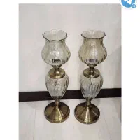 یک جفت شمعدان لاله