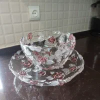 ظرف میوه خوری وشیرینی خوری کریستال