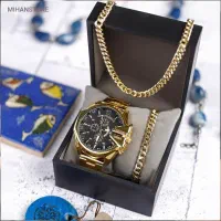 ست ساعت دیزل و دستبند و گردنبند مدل کارتیه