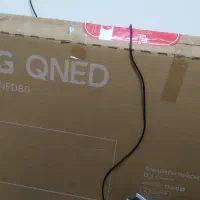 کارتن تلویزیون ال جی 55 QNED نو و جی پلاس 32