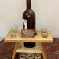 مینی بار (میز بار کوچک) چوبی دکوراتیو مینیمال