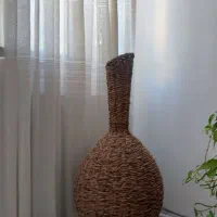 گلدان حصیری