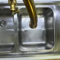 سینک دوقلو توکار لگن عمیق استیل البرز