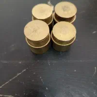 قلب برنجی دکمه پارچه ای