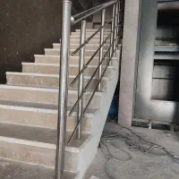نرده استیل سیلور و طلایی