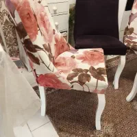 صندلی چوب و پارچه