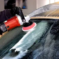 پولیش شفاف سازی شیشه خودرو