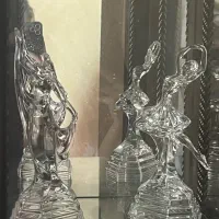 ۳ عدد مجسمه کریستال و چینی با قدمت ۳۰ سال(هر ۳باهم