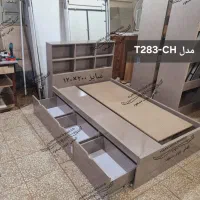 تخت یک ونیم نفره الماس چوب (مدل T283-CH )|تخت و سرویس خواب|تهران, اوقاف|دیوار