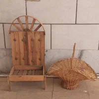 سبد چوبی و حصیری