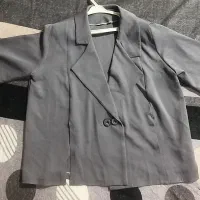 کت و شلوار ست طوسی