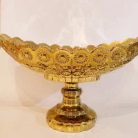 دو عدد کشکول شیشه ای پذیرایی