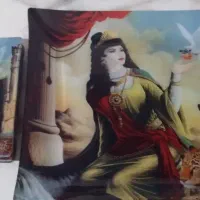 یک جا میوه ی بزرگ و۶بشقاب کوچک