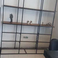 شلف بزرگ فلز و چوب دکوری نو