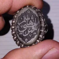 انگشتر نقره سنگ یشم خطی