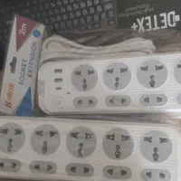 چند راهی برق داری ۲ پورت usb و تایپ سی برای شارژ